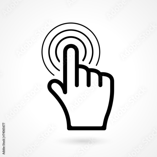 hand click or pointer icon