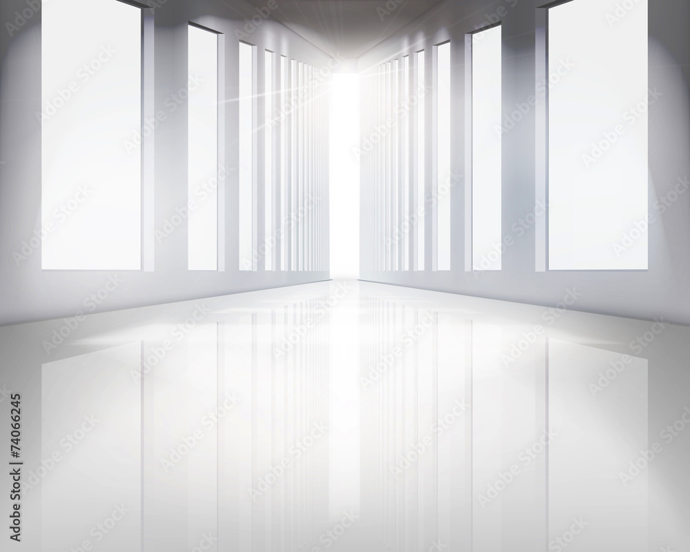 Fototapeta premium Large hall. Vector illustration.