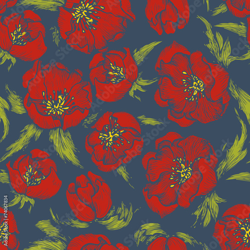 vector seamless floral pattern