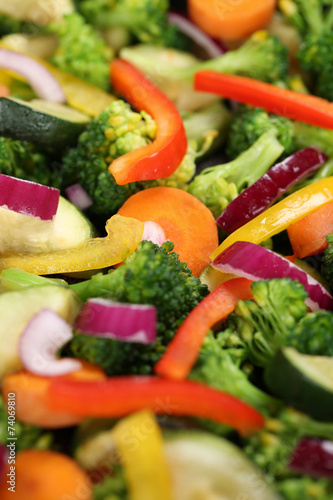 Gemüse vegetarisch oder vegan kochen Hintergrund