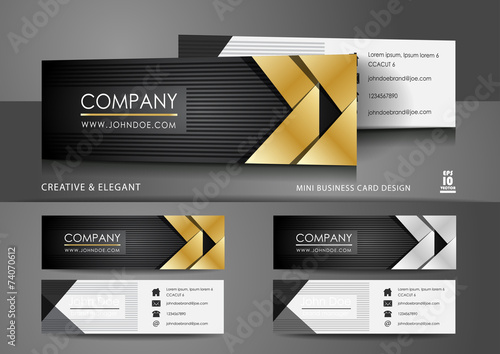 Creative mini business card design