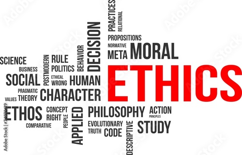 word cloud - ethics