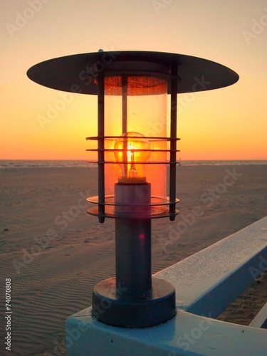 Little beach lantern with bulb