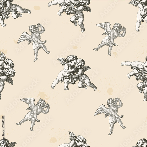 Angels pattern - pattern included into the swatches box