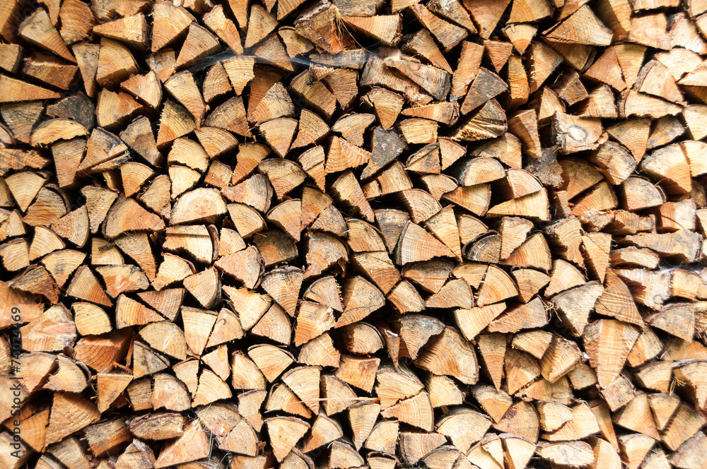 Stacked logs Stacked logs