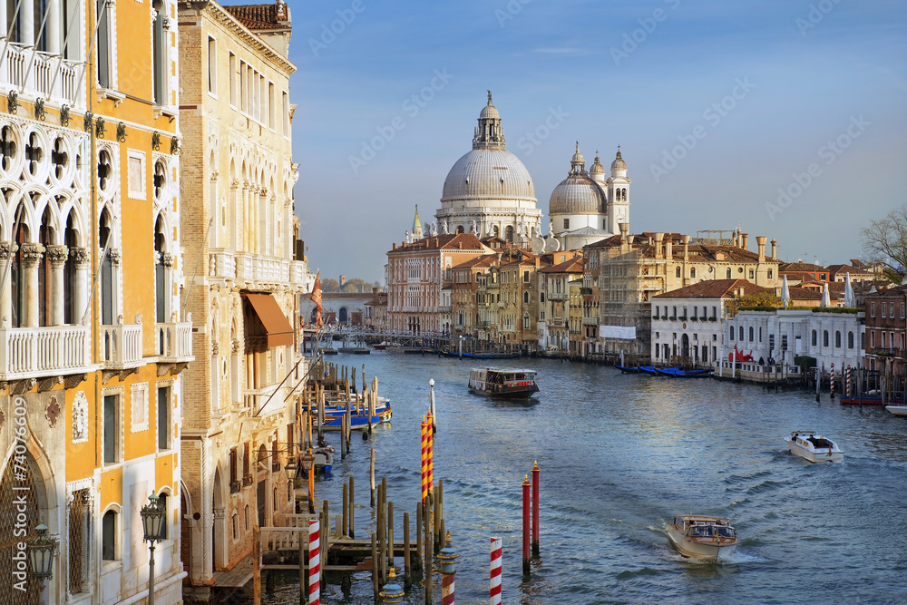 picturesque Grand Canal of Venice, Italy, Europe
