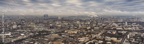 Moscow city from above