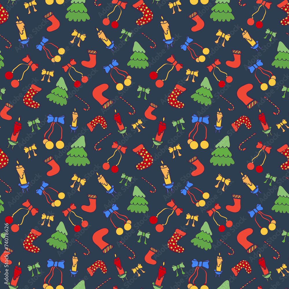 Christmas seamless pattern Christmas seamless pattern