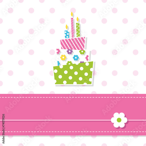 baby girl birthday cake