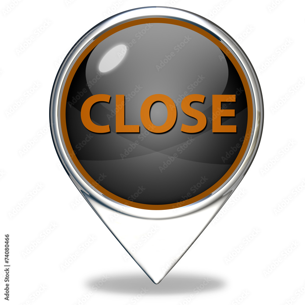 close pointer icon on white background close pointer icon on white background