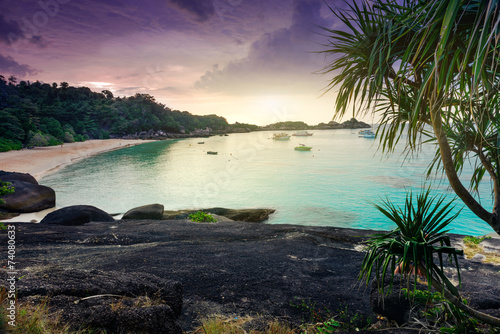 Tropical landscape. Similan islands  Thailand