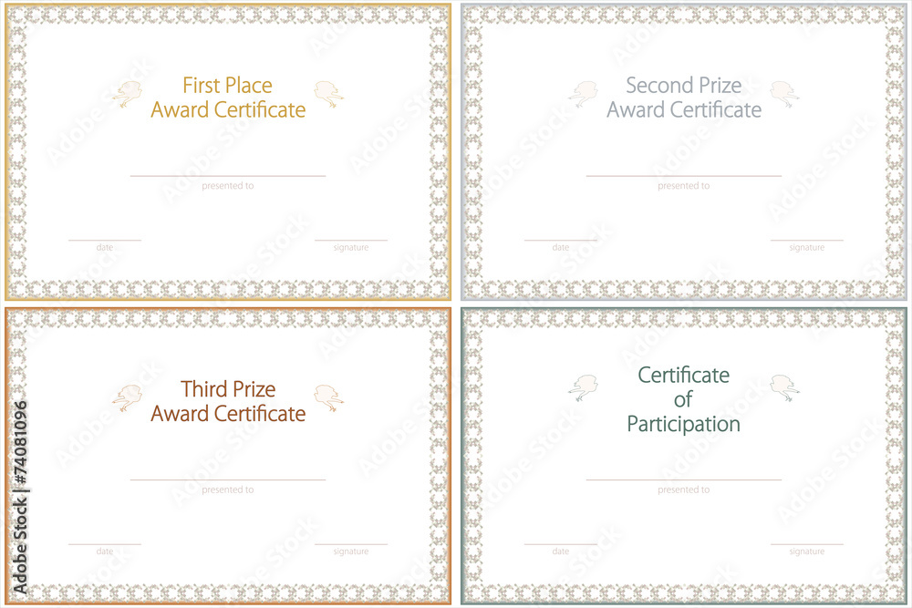 Award Template Set Stock Vector Adobe Stock Award Template Set Stock Vector Adobe Stock
