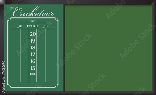 Cricketeer Chalkboard Scoreboard