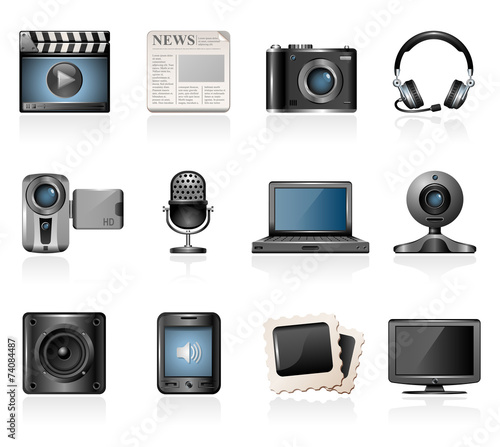 Multimedia icons