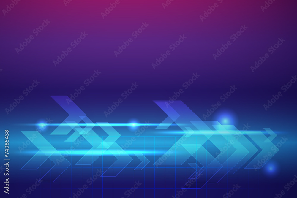 blue arrows abstract vector background