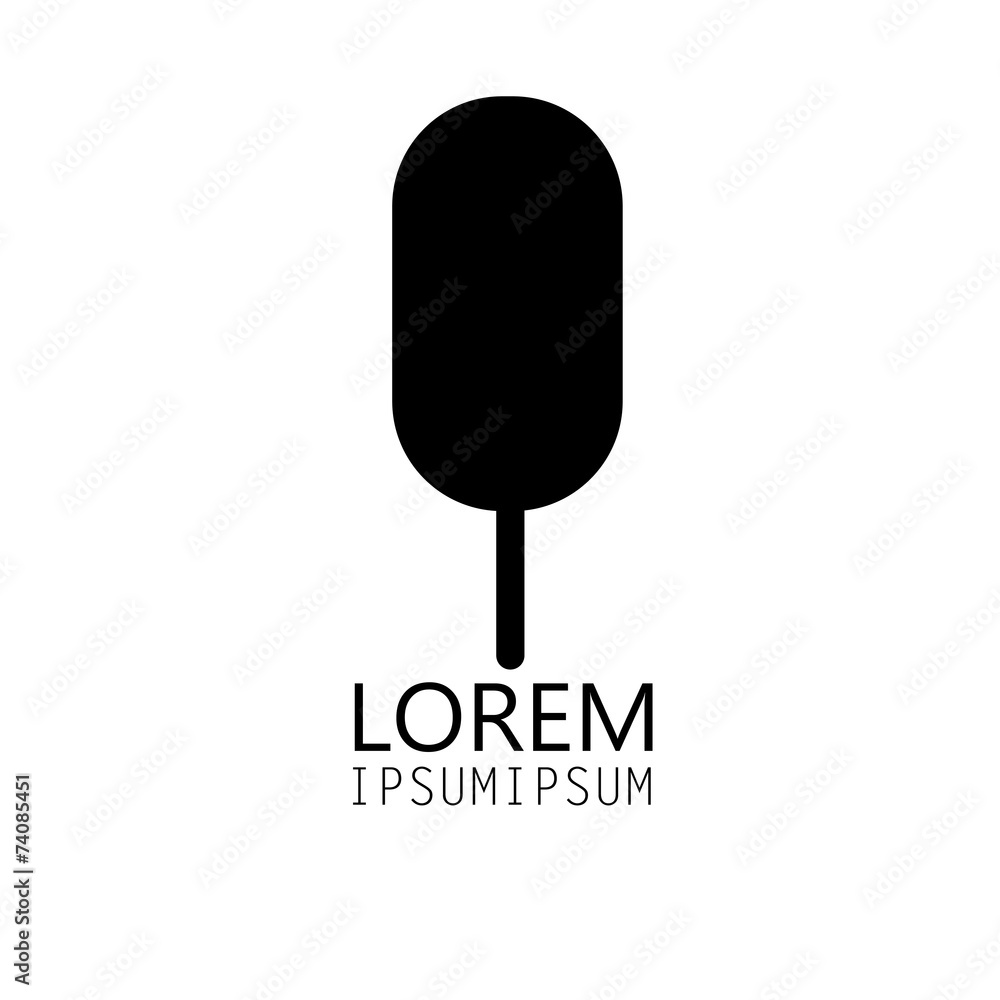 sign ice cream on a white background sign ice cream on a white background