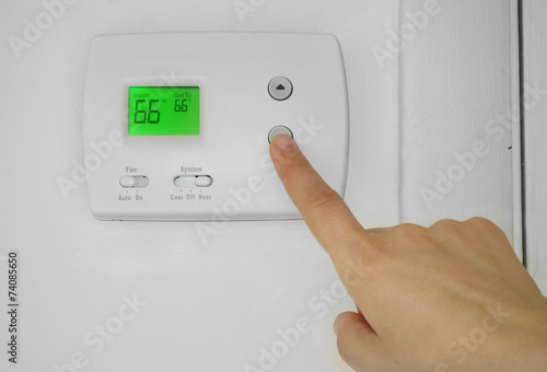thermostat adjust photo