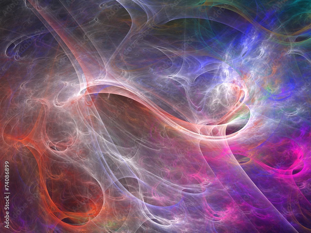 Obraz premium Digital paint from fractal canvas background