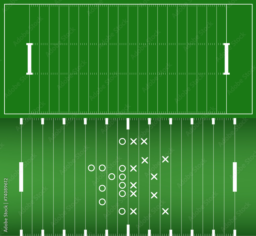 Set of American football field background. Soccer field. eps10 Set of American football field background. Soccer field. eps10
