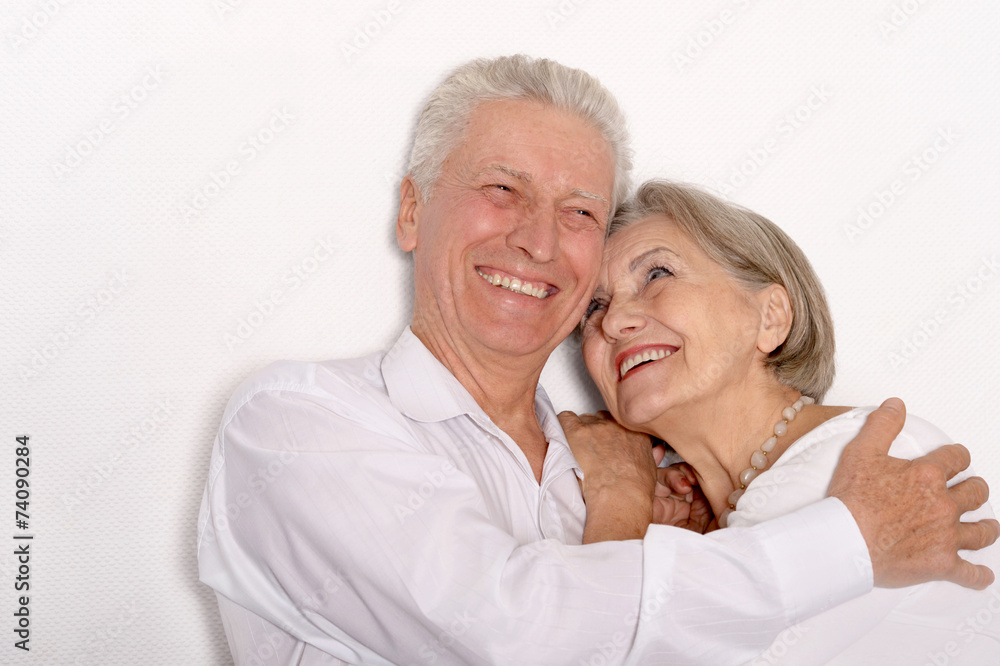 Happy older pair Happy older pair