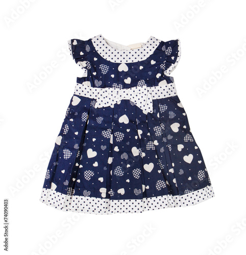 Children's wear. Baby dress on a white background. Isolated