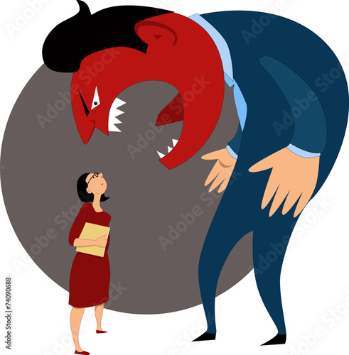 Verbal aggression against female employee