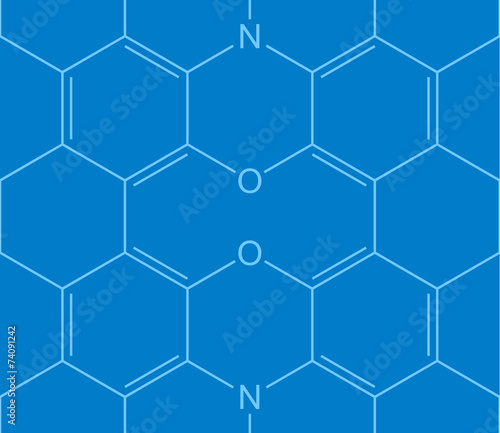 Abstract seamless chemical structure pattern