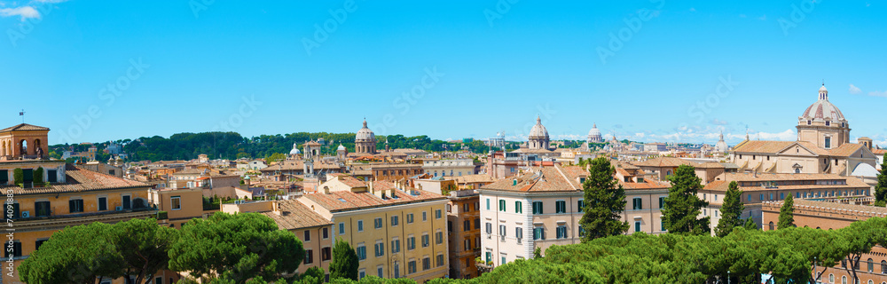 Panorama of Rome, Italy
