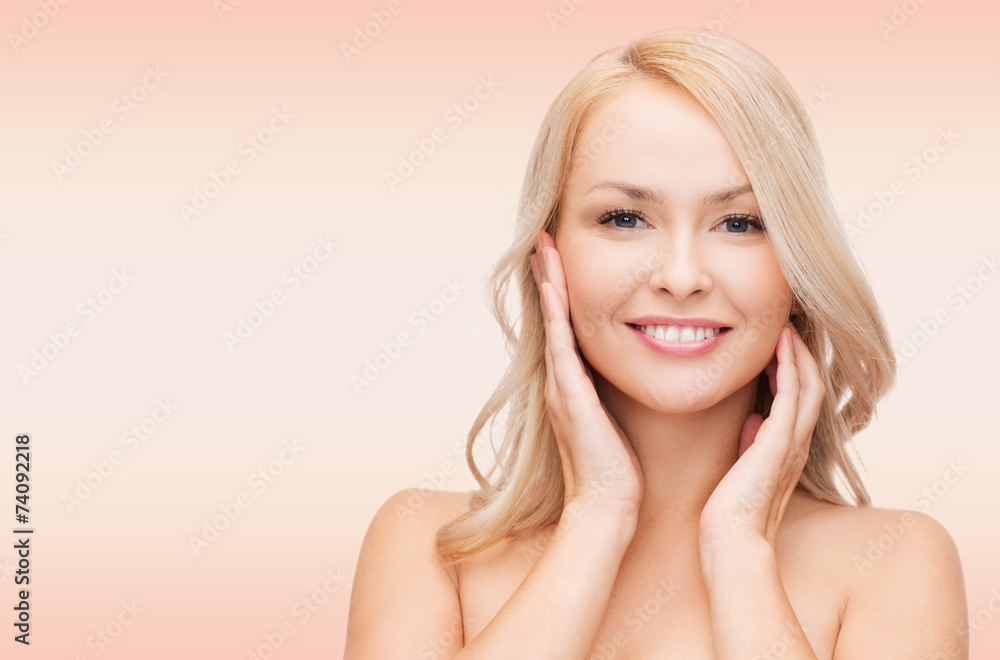 beautiful young woman face beautiful young woman face