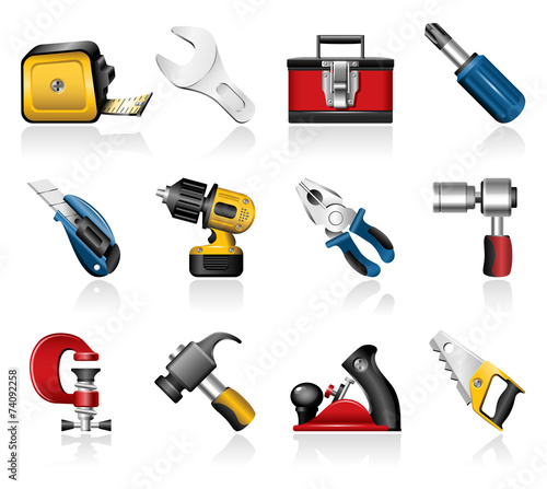 Hand tools icons