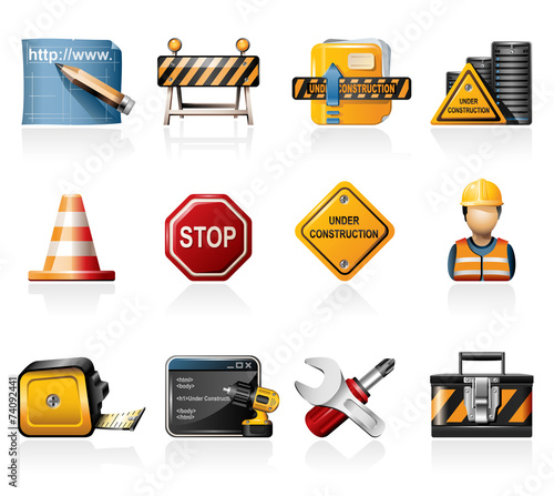 Under construction icons