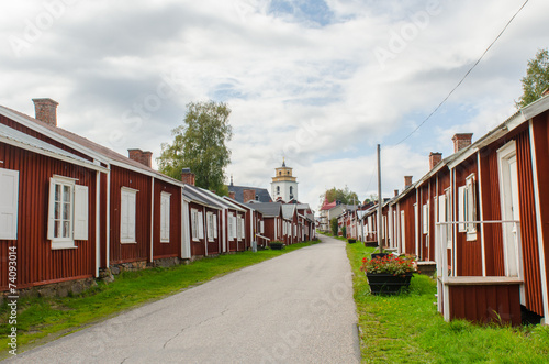Gammelstad church town in Sweden photo