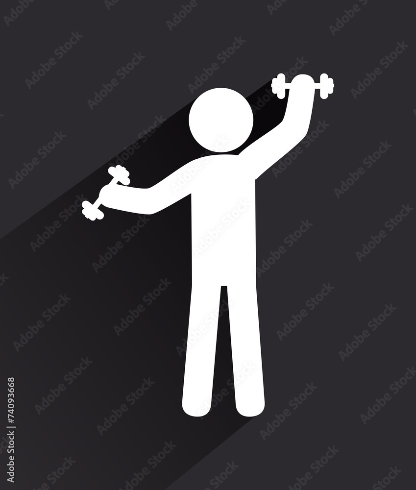 Fitness design over white backgroundvector illustration Fitness design over white backgroundvector illustration
