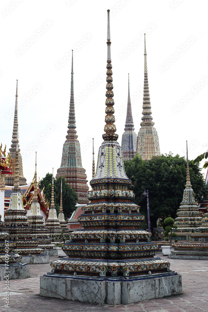 Thai pagoda on Wat Pho temple, Bangkok, Thailand Thai pagoda on Wat Pho temple, Bangkok, Thailand