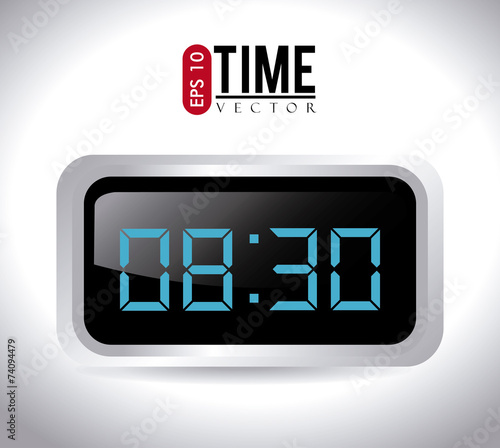 Time design over white background vector illustration