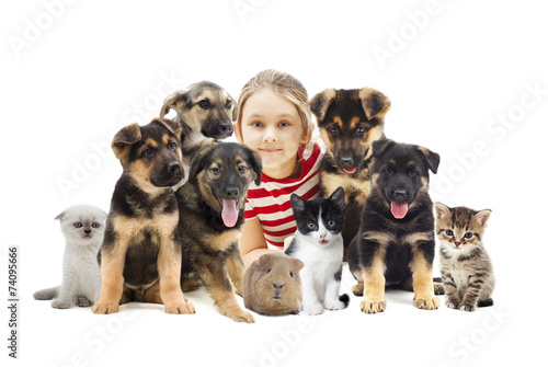 child and set pets