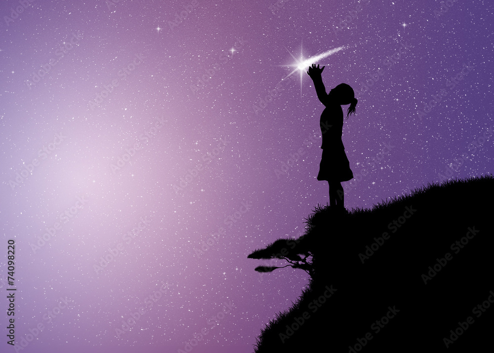girl with comet