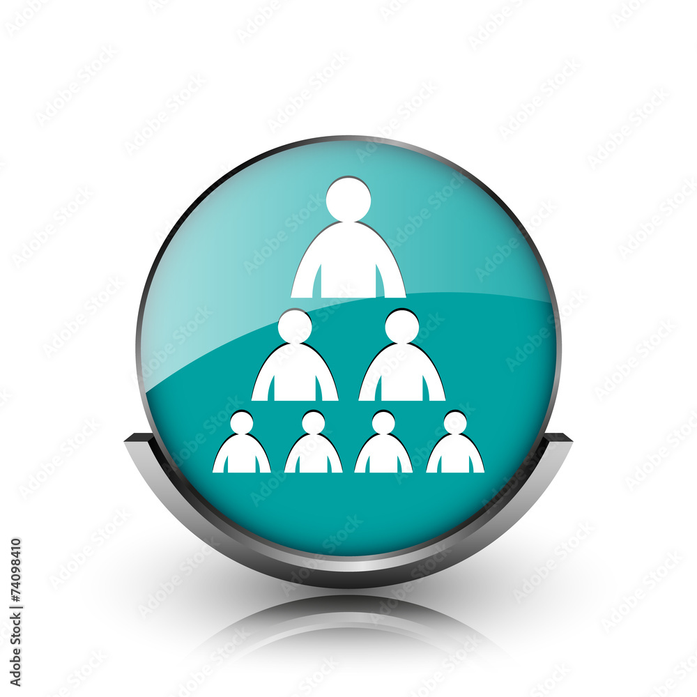 Organizational chart with people icon Organizational chart with people icon