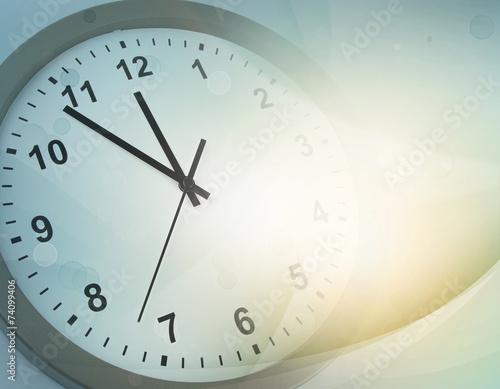 Clock and abstract background
