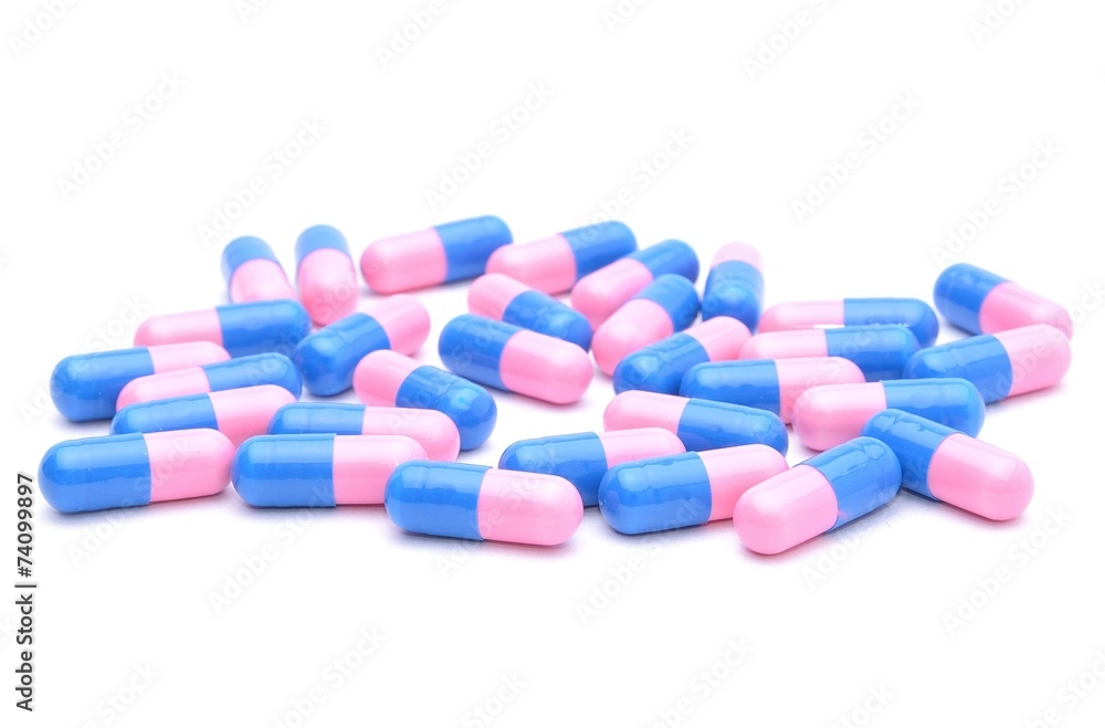 Pills isolated on white background Pills isolated on white background