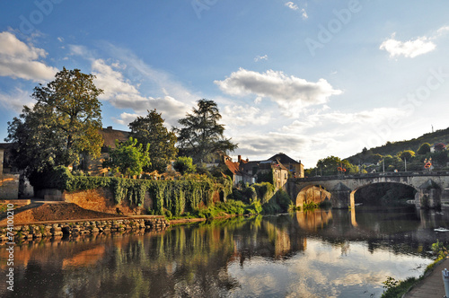 Fotografi La Vezere a Montignac, Aquitania - Francia