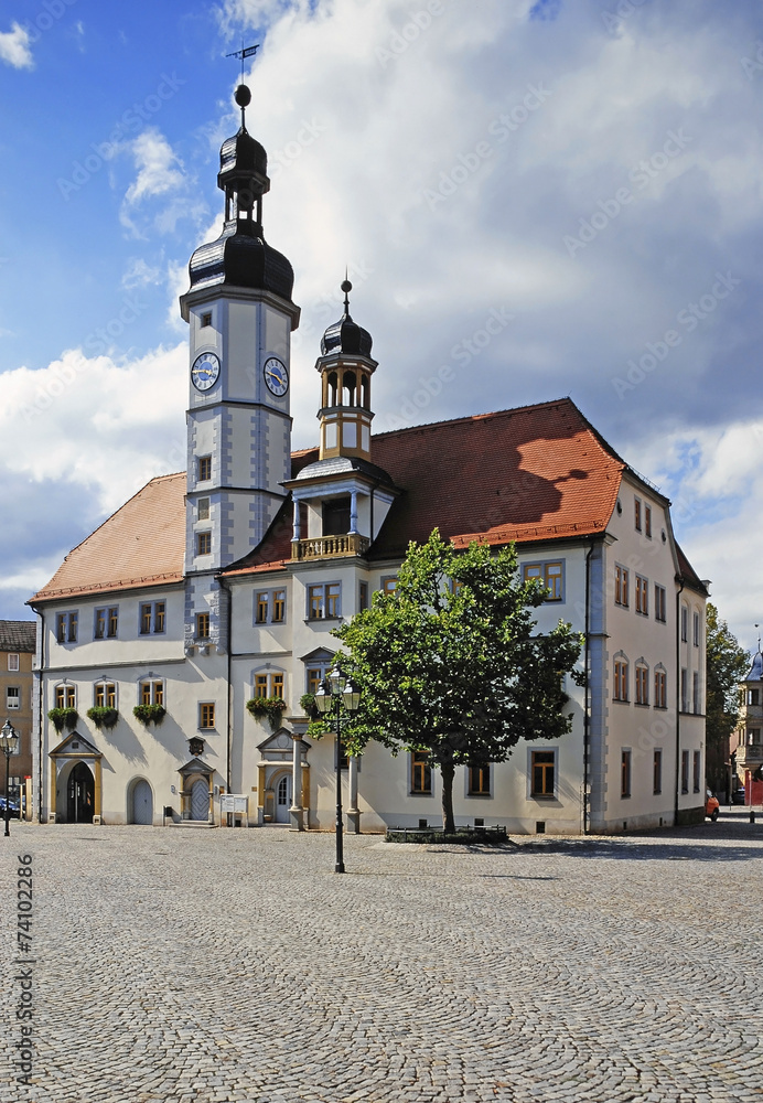 Rathaus am Markt, Eisenberg, Thüringen