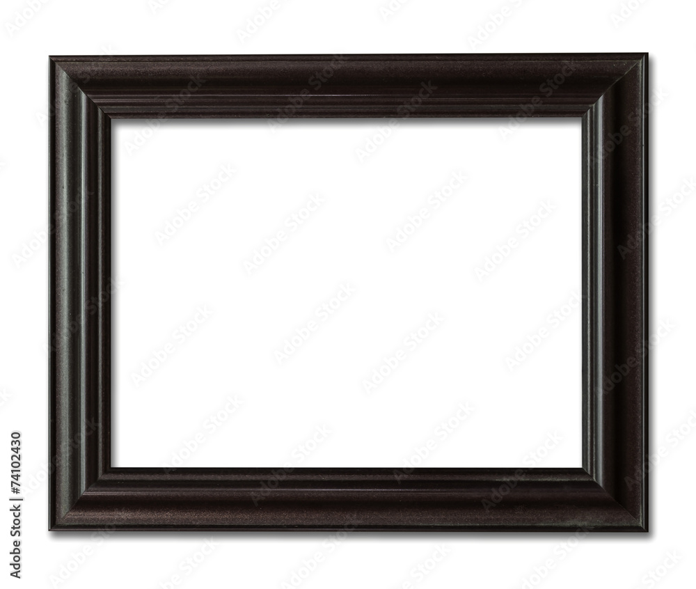 wood frame photo with clipping path. - obrazy, fototapety, plakaty 