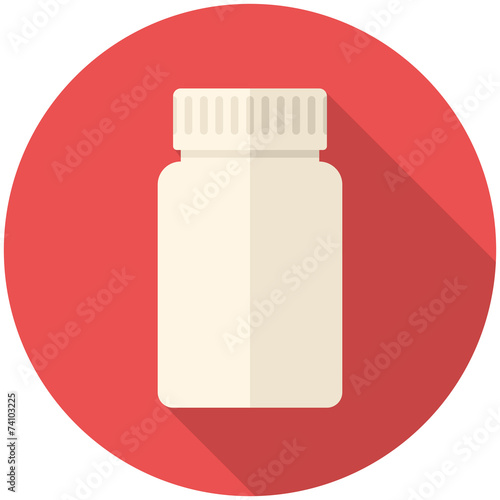 Medical bottle icon