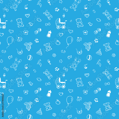 Baby seamless pattern