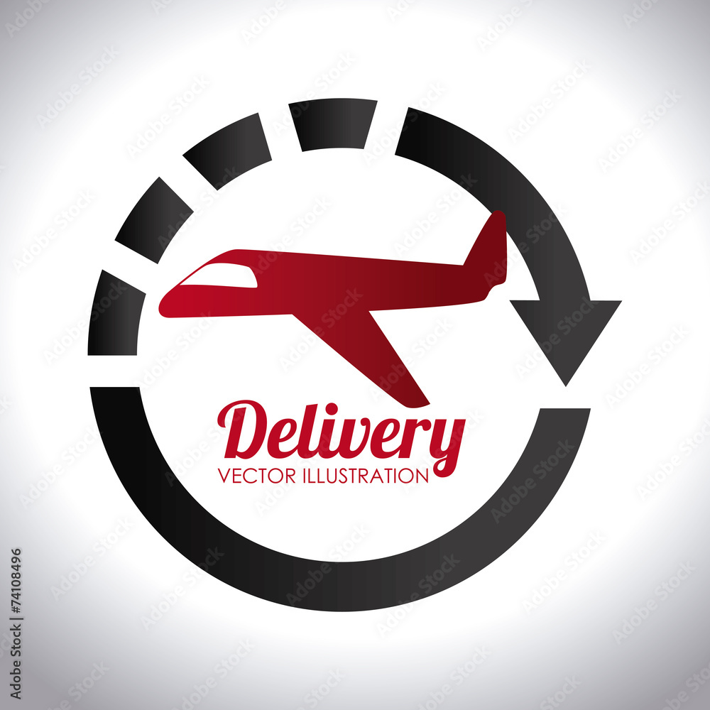 Delivery design over white background vector illustration Delivery design over white background vector illustration