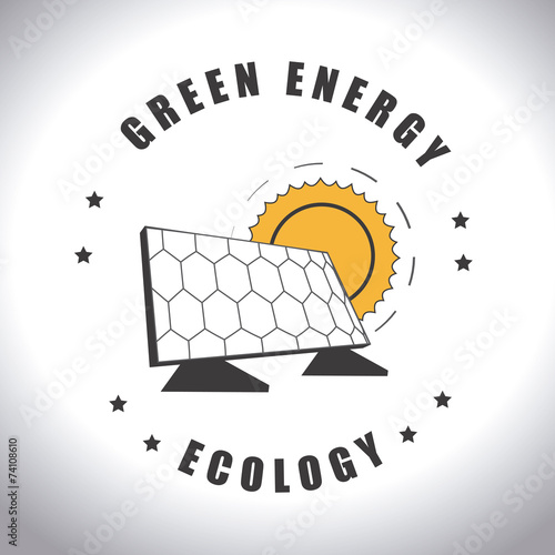 Ecology design over white backgroundvector illustration