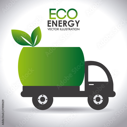 Ecology design over white backgroundvector illustration