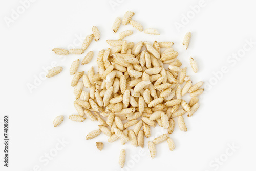 Puffed rice from above