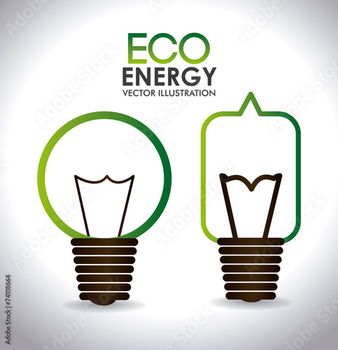 Ecology design over white backgroundvector illustration